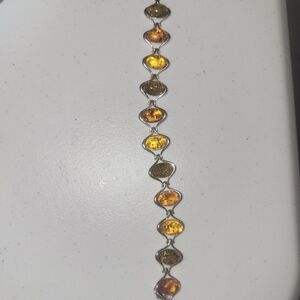 Amber (Multi-color) 9.25 Sterling Bracelet